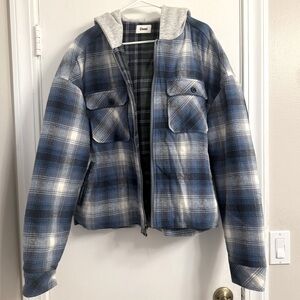 Elwood Flannel Shacket - Blue - M